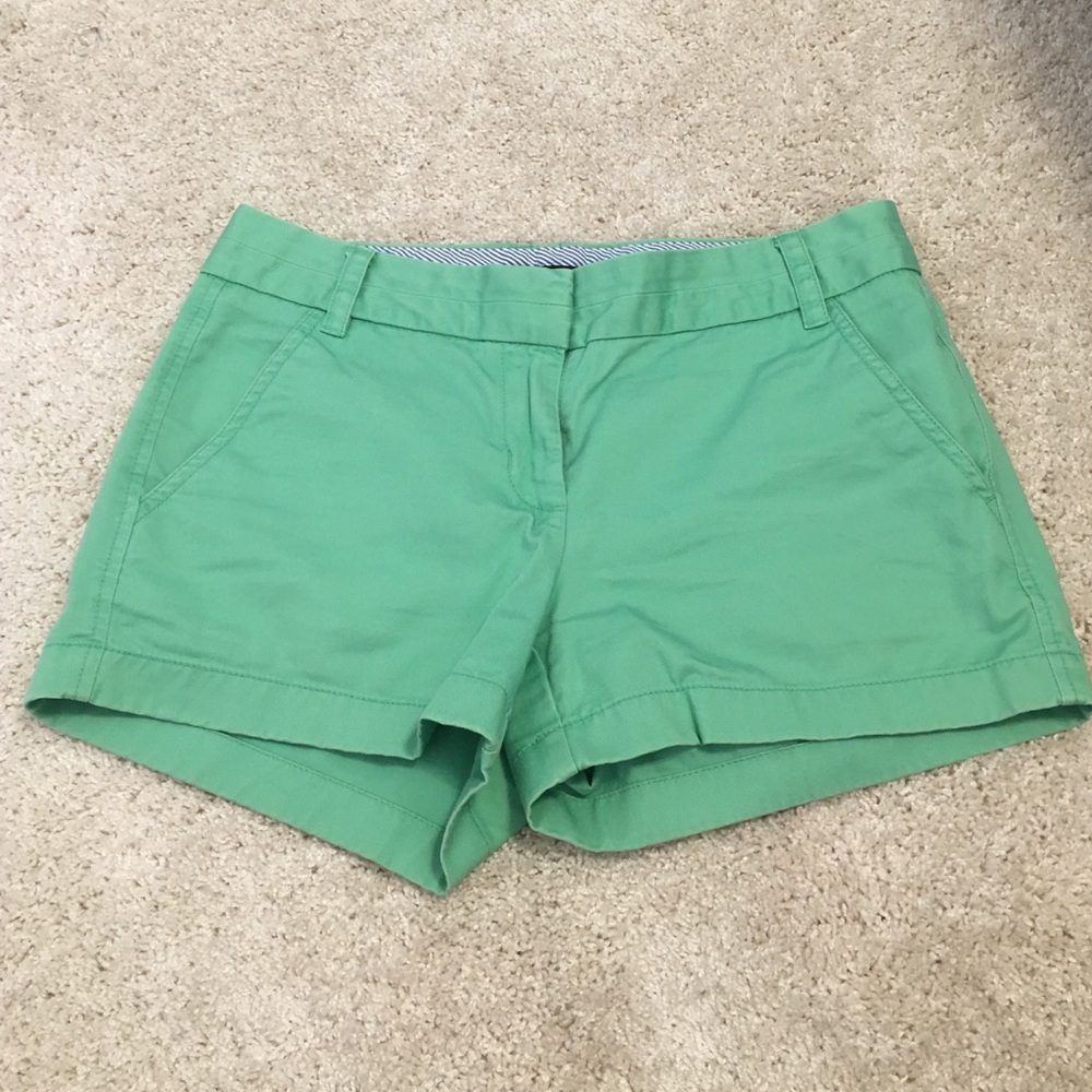 J. Crew Seafoam Green Size 2 Women's Chino Shorts